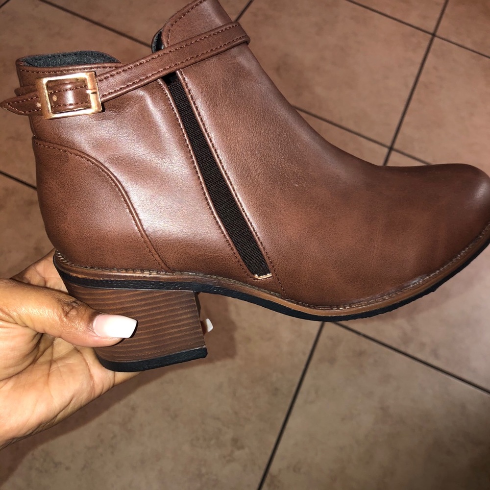 Leather boots
